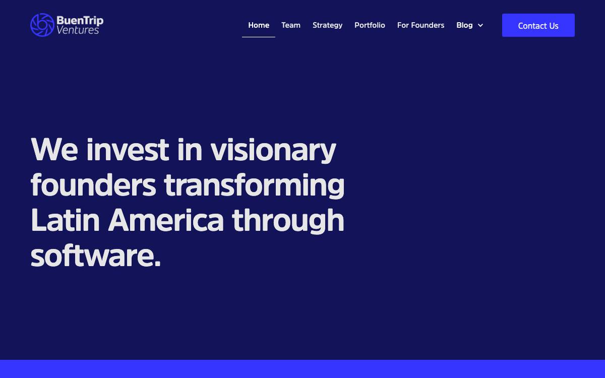 BuenTrip Ventures website preview