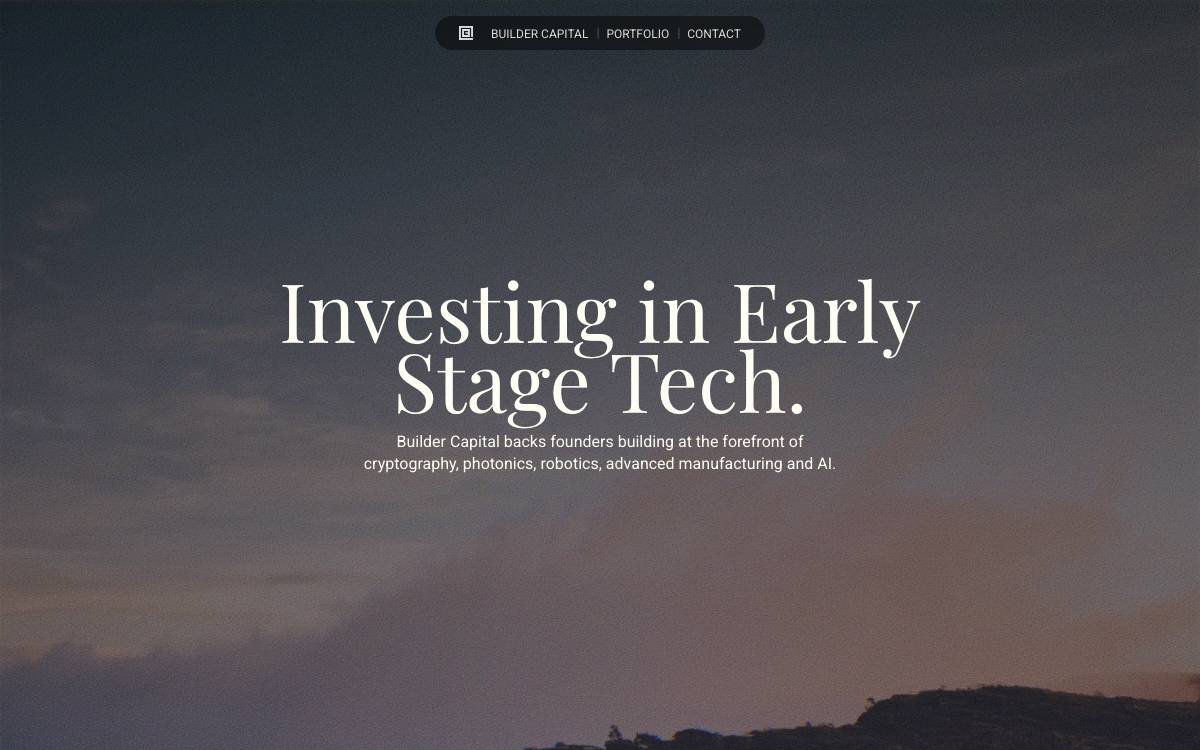 Builder Capital website preview