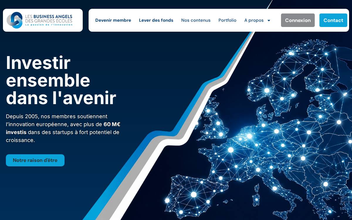 Business Angels des Grandes Ecoles website preview