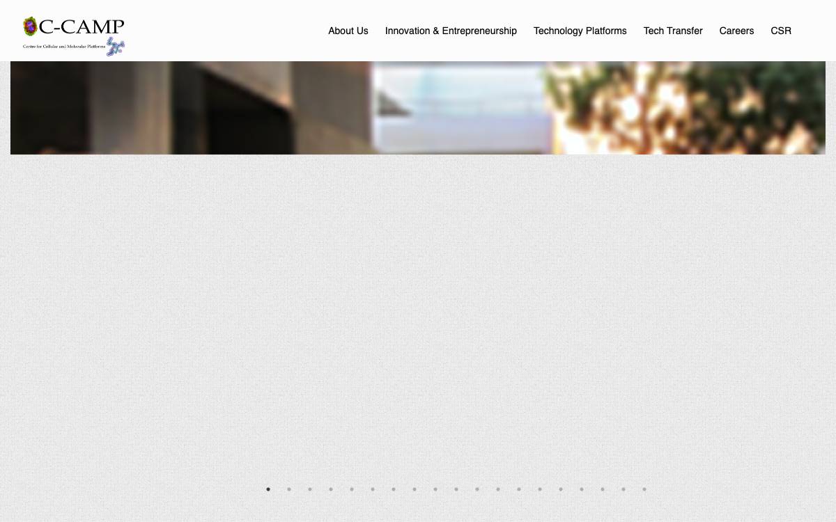 C-CAMP website preview