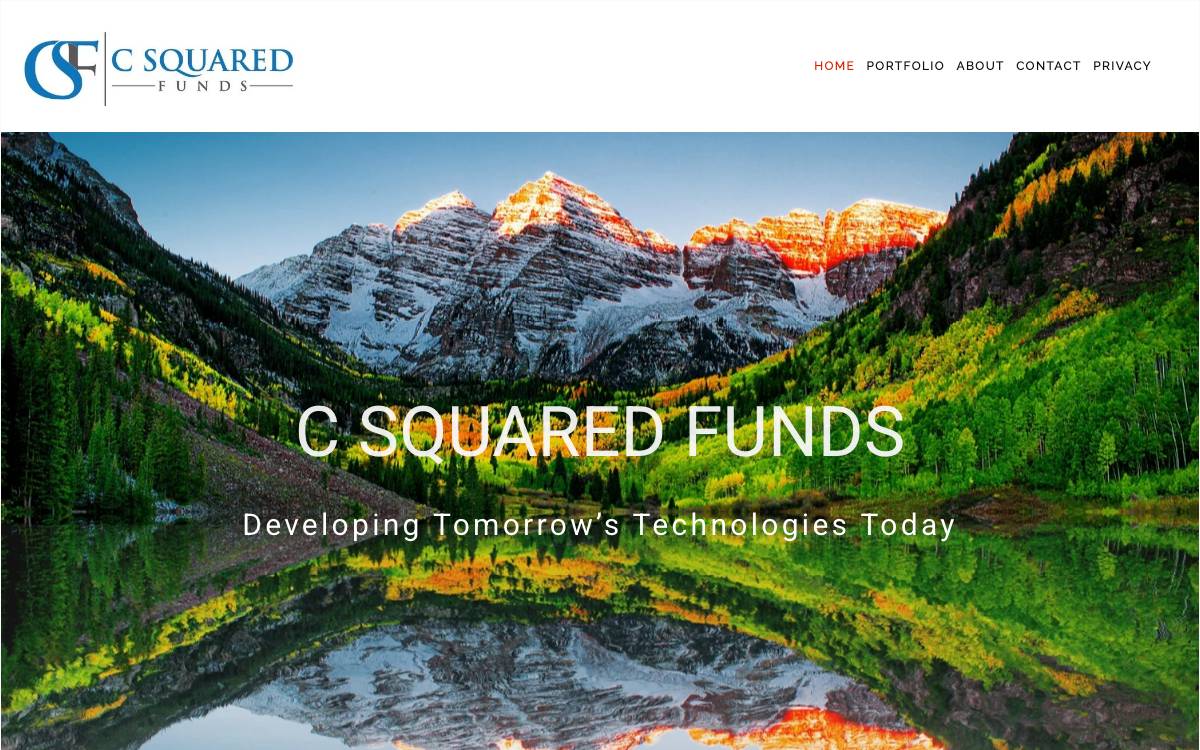 C Squared Ventures website preview