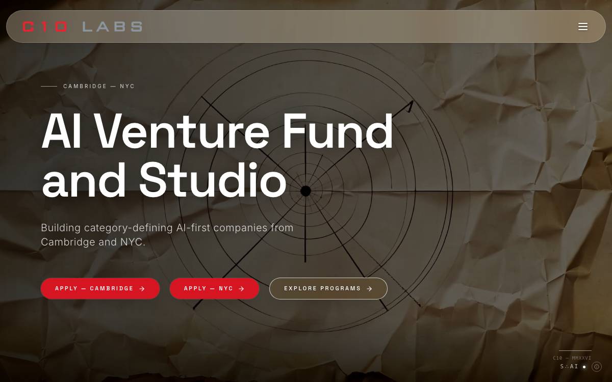 C10 Labs website preview