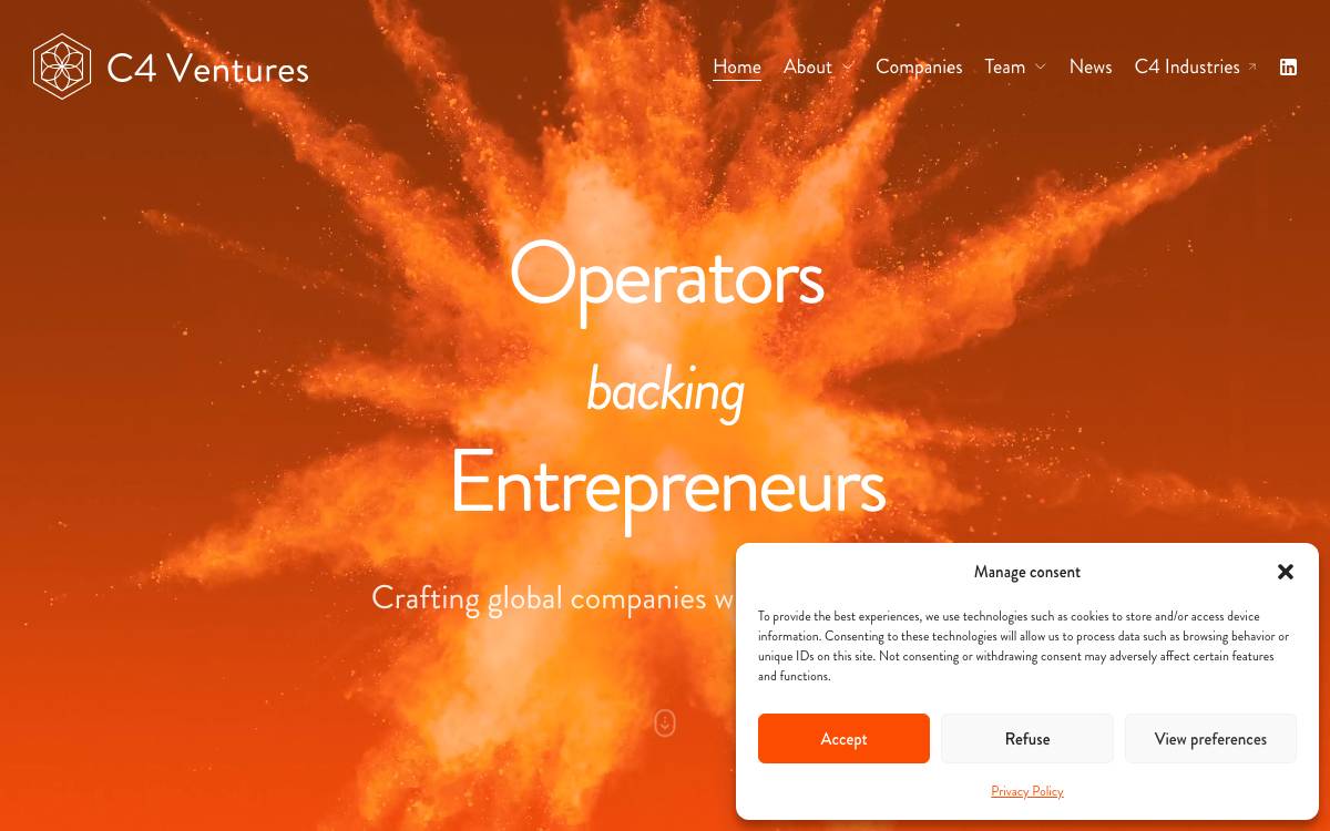 C4 Ventures website preview