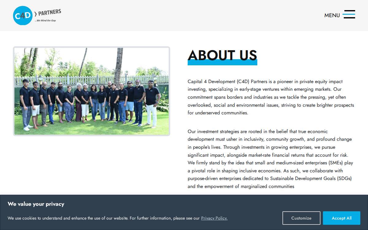 C4D Partners website preview
