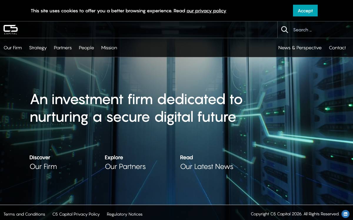 C5 Capital website preview