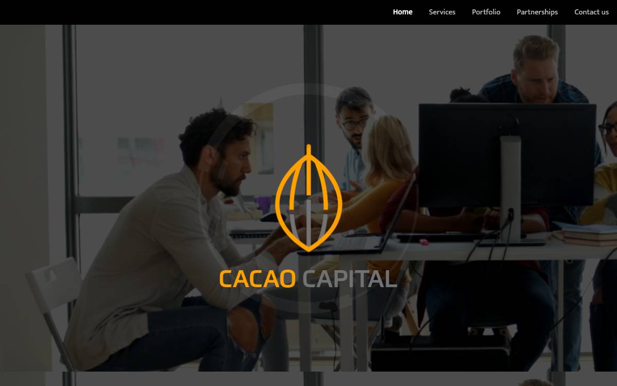 Cacao Capital website preview