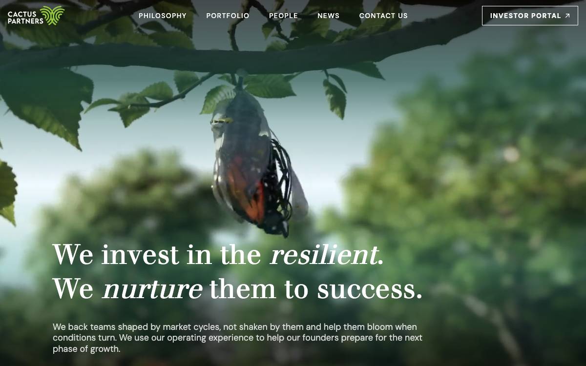 Cactus Venture Partners website preview