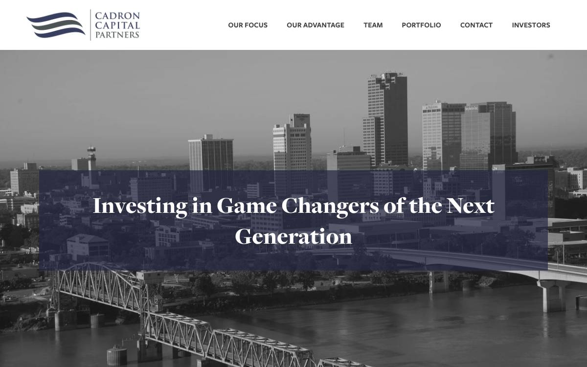 Cadron Capital Partners website preview