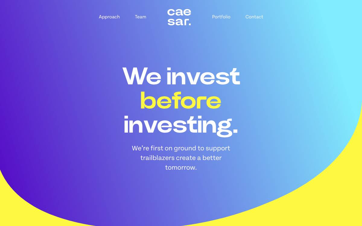 Caesar Ventures website preview