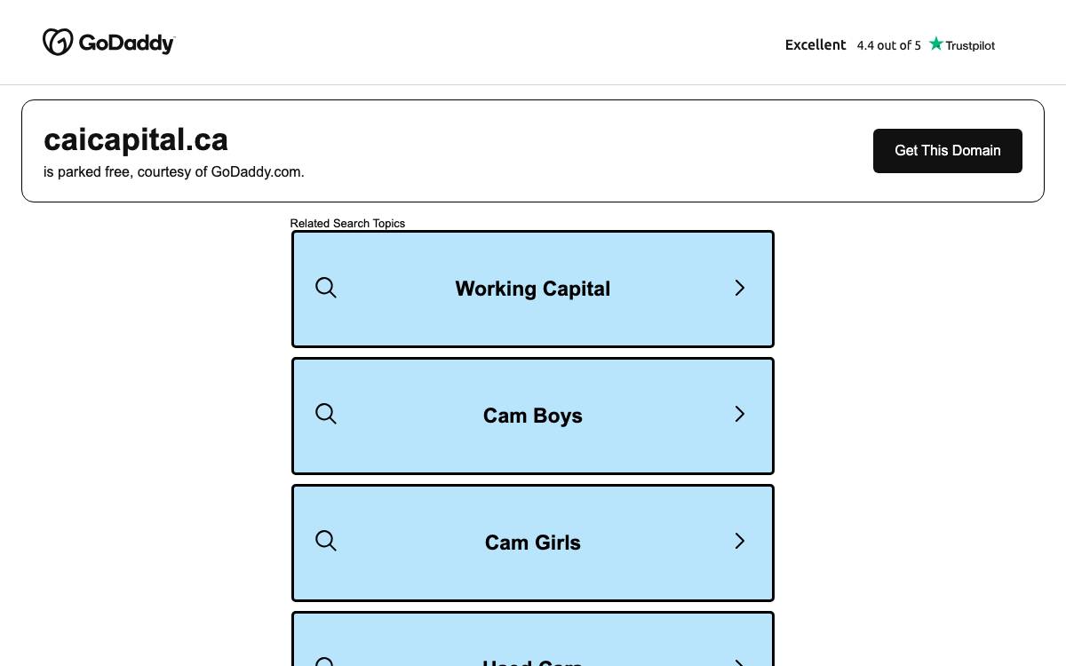 CAI Capital Partners website preview