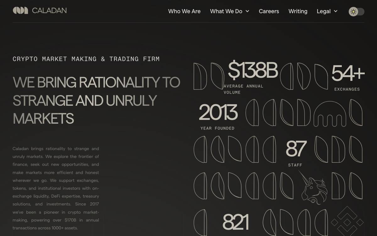 Caladan website preview