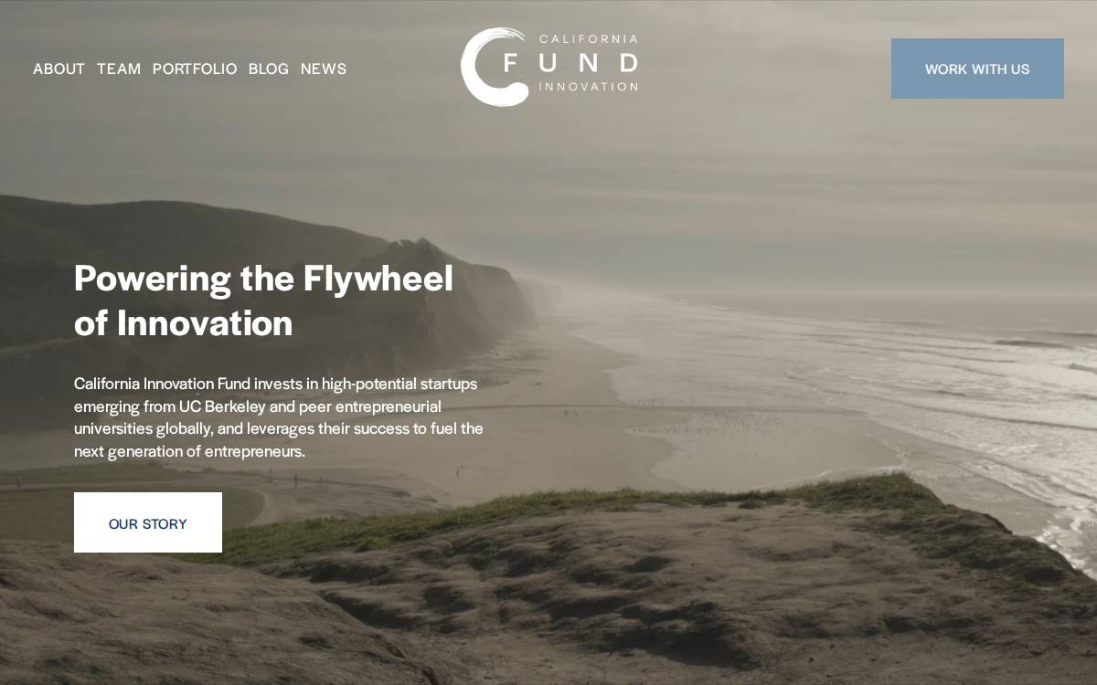 CALIFORNIA INNOVATION website preview