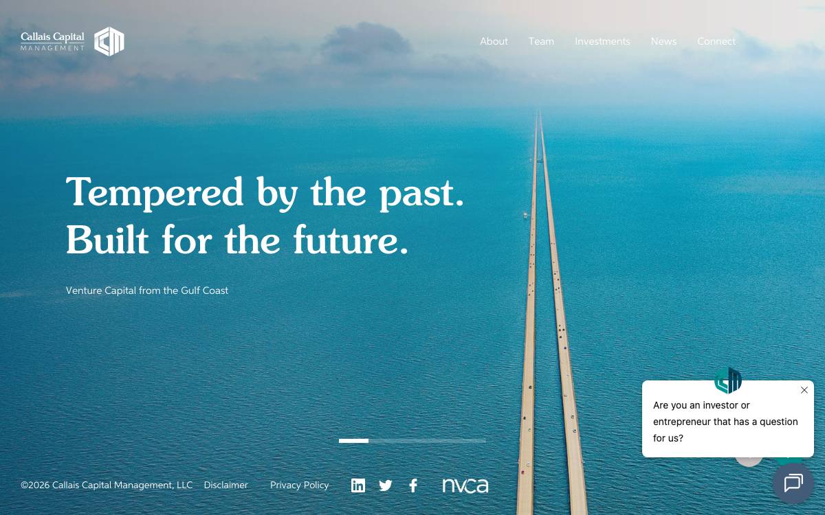 Callais Capital Management website preview