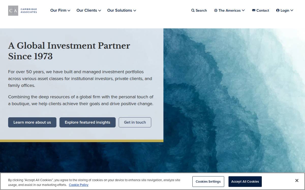 Cambridge Associates website preview