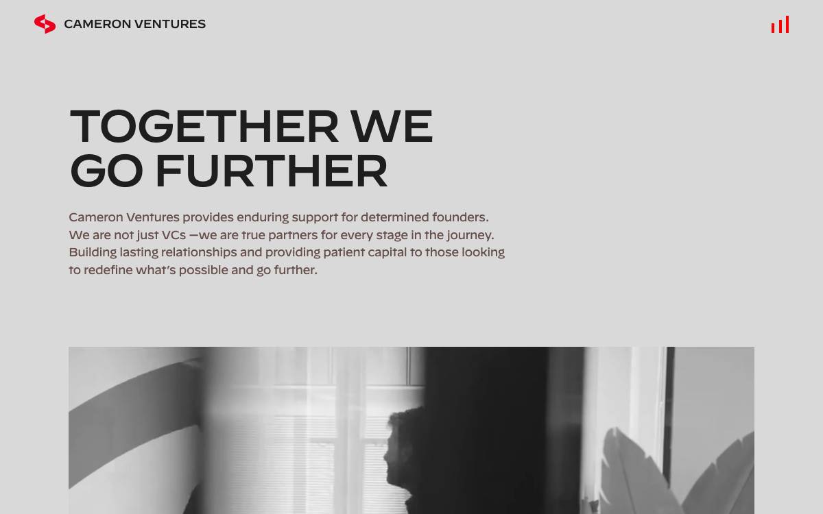 Cameron Ventures website preview