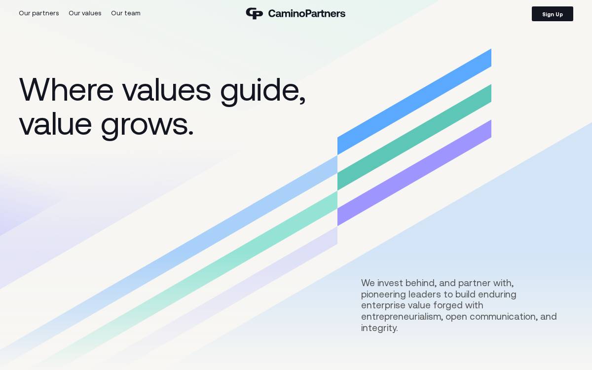 Camino Partners website preview