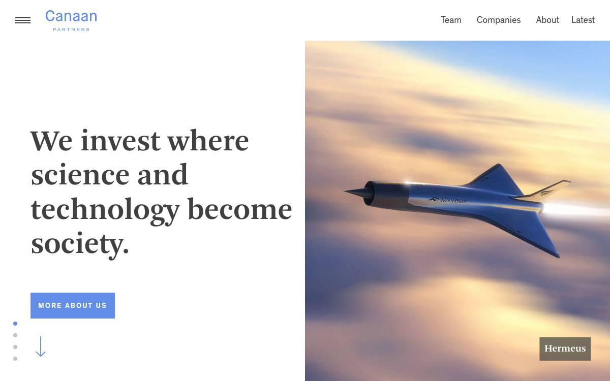 Canaan Partners website preview