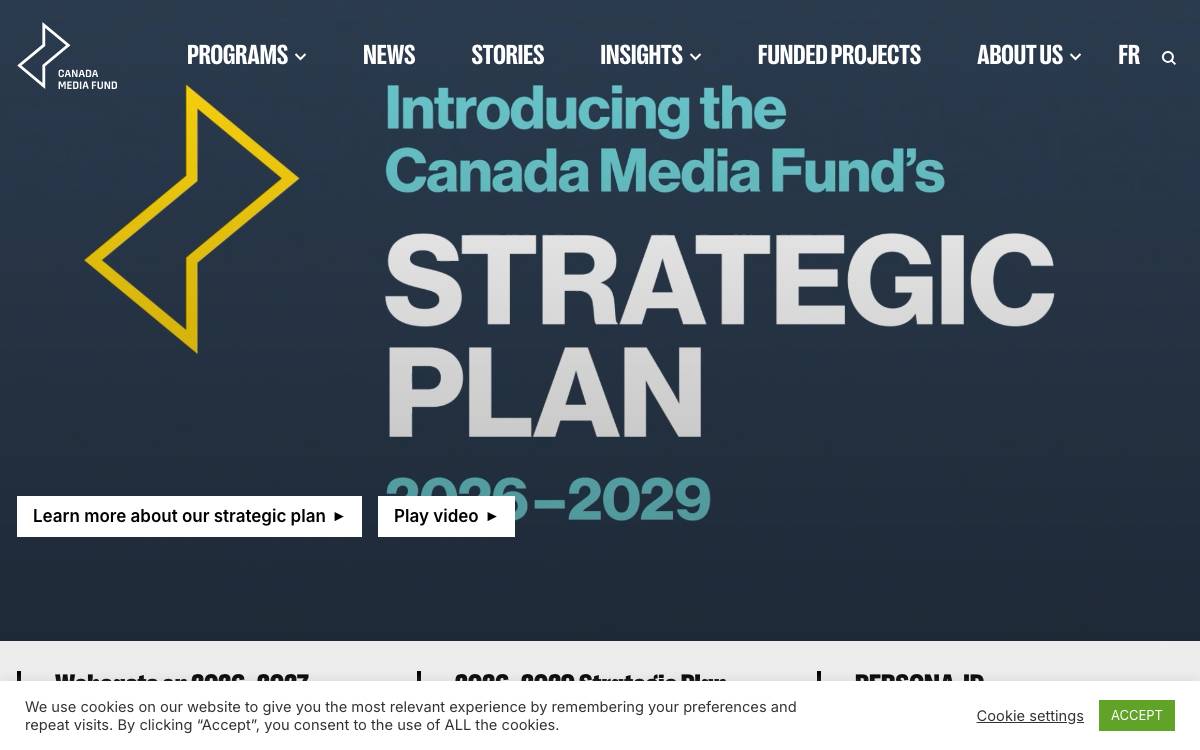 Canada Media Fund website preview