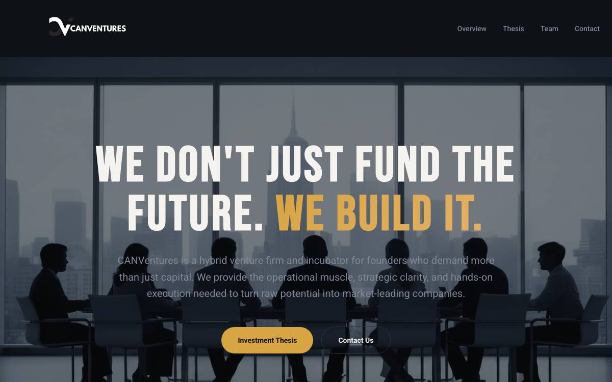 CANVentures website preview