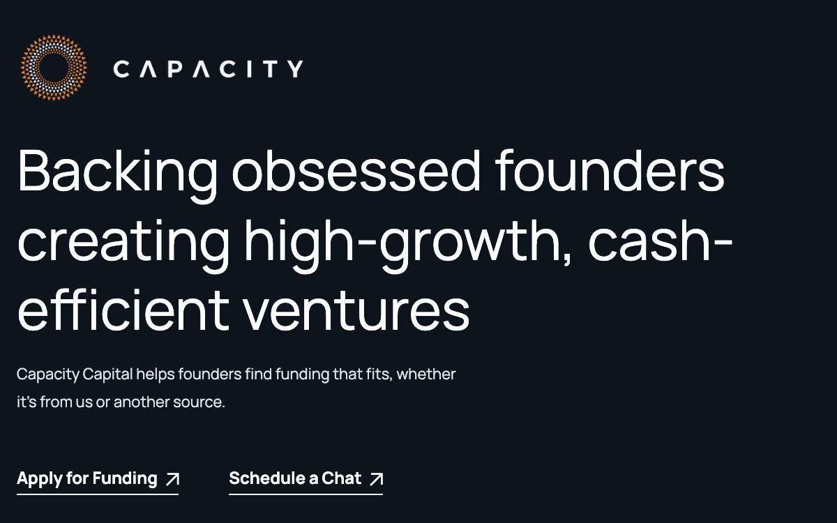 Capacity Capital website preview
