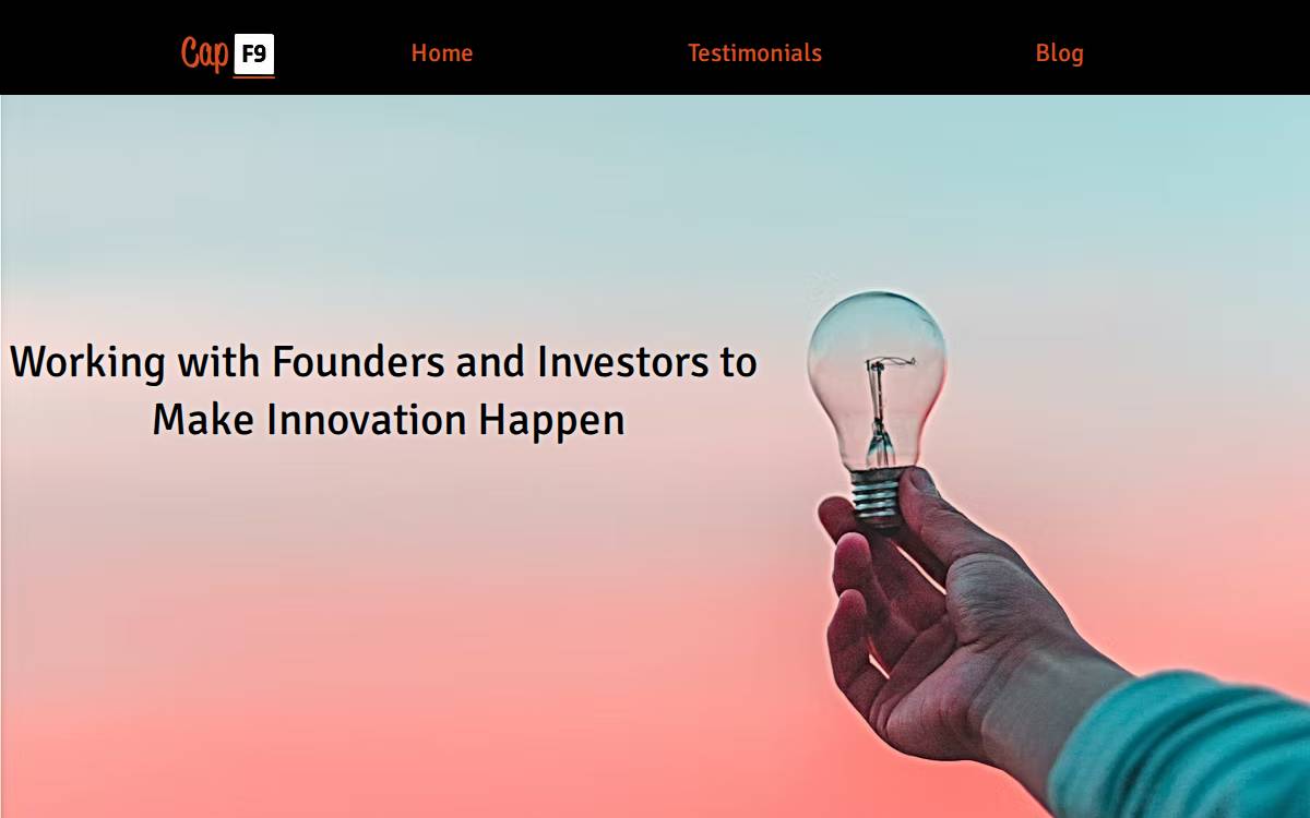CapF9 website preview