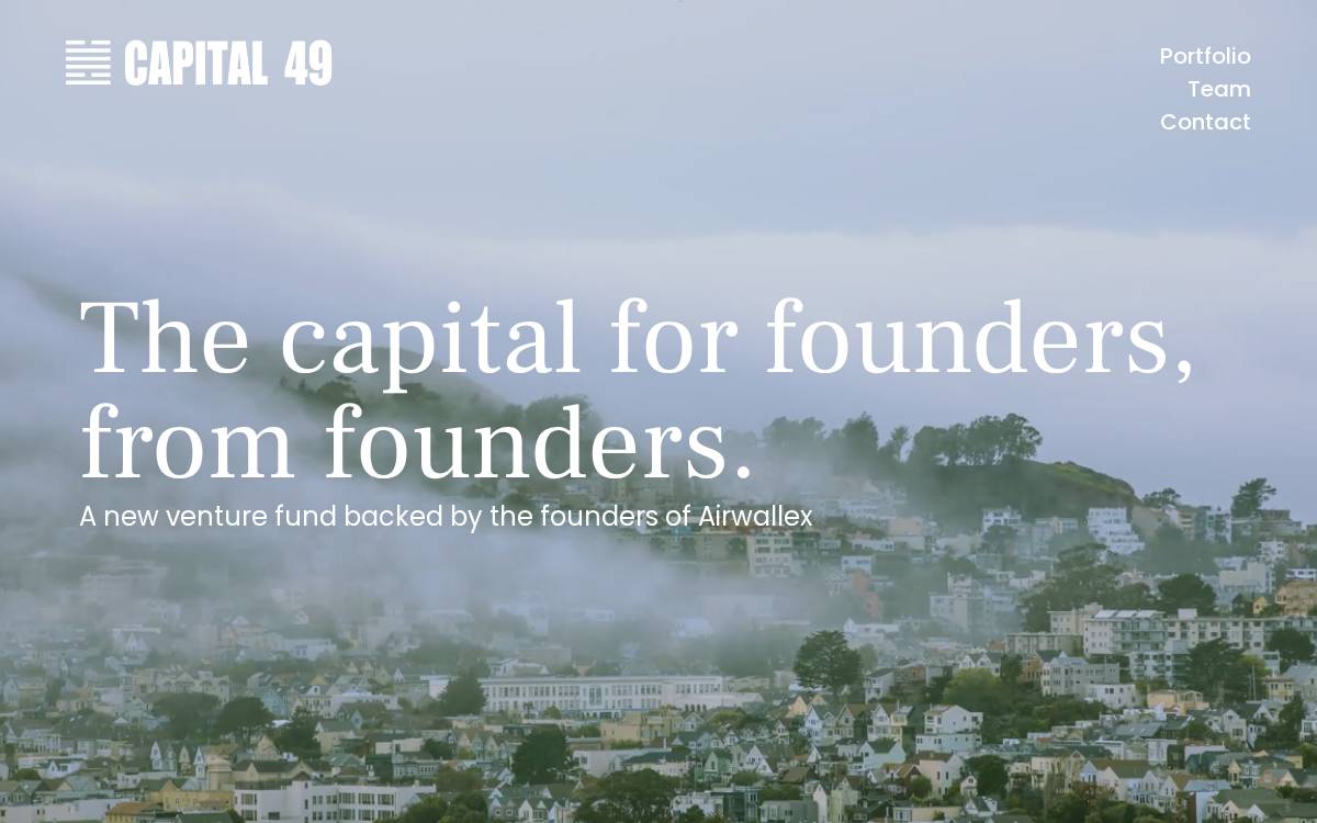 Capital 49 website preview
