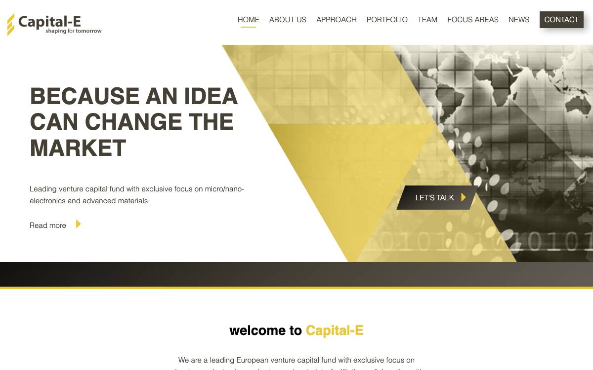 Capital-E website preview
