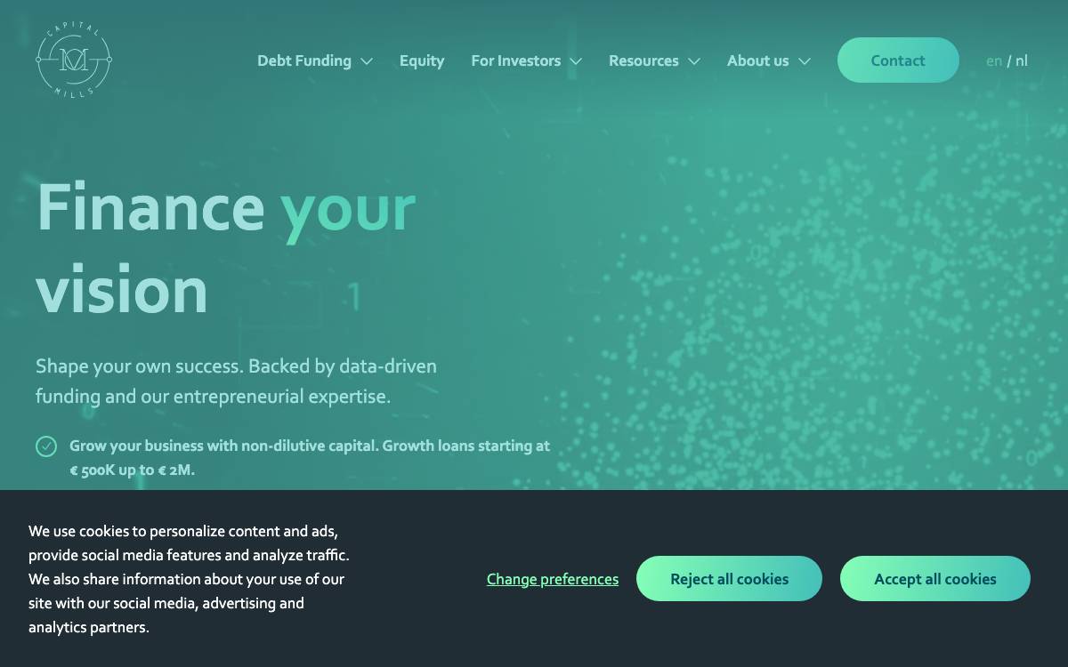 Capital Mills website preview