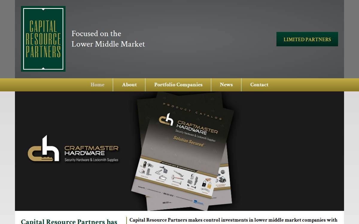 Capital Resource Partners website preview