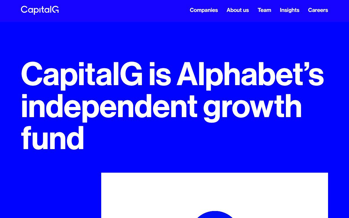 CapitalG website preview