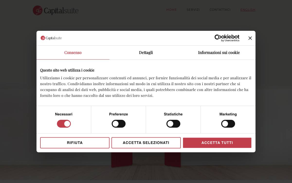 Capitalsuite SIM website preview