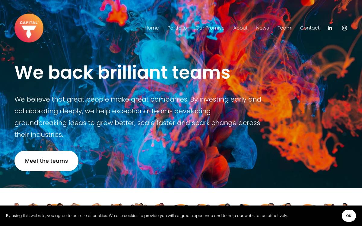 CapitalT website preview
