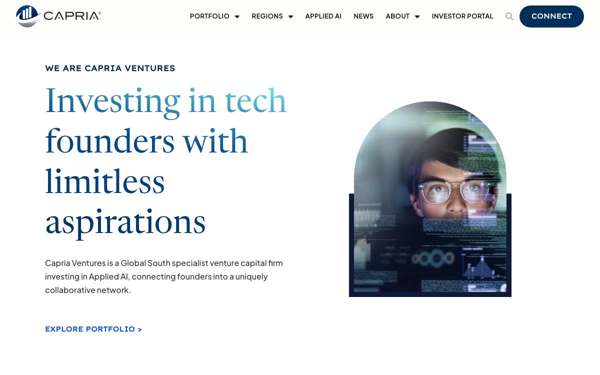 Capria Ventures website preview