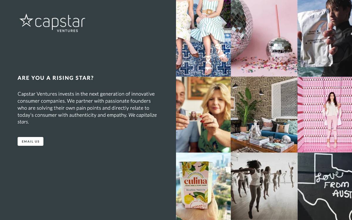 Capstar Ventures website preview