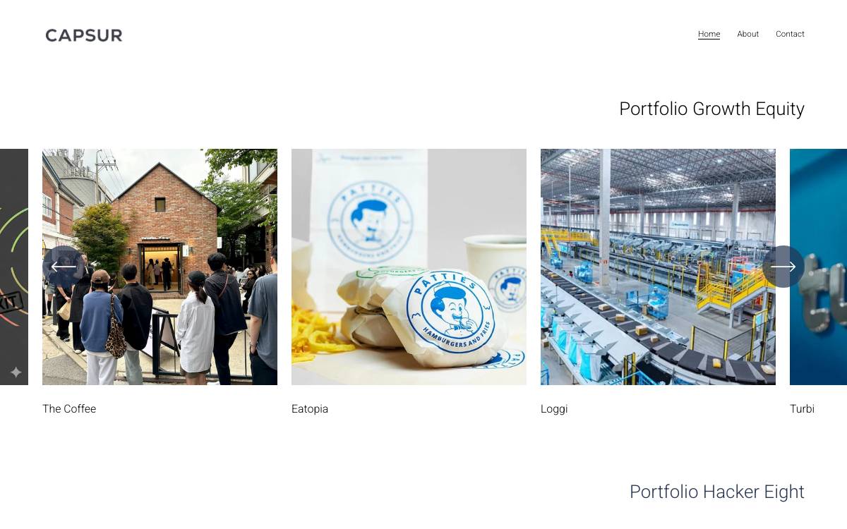 CapSur Capital website preview