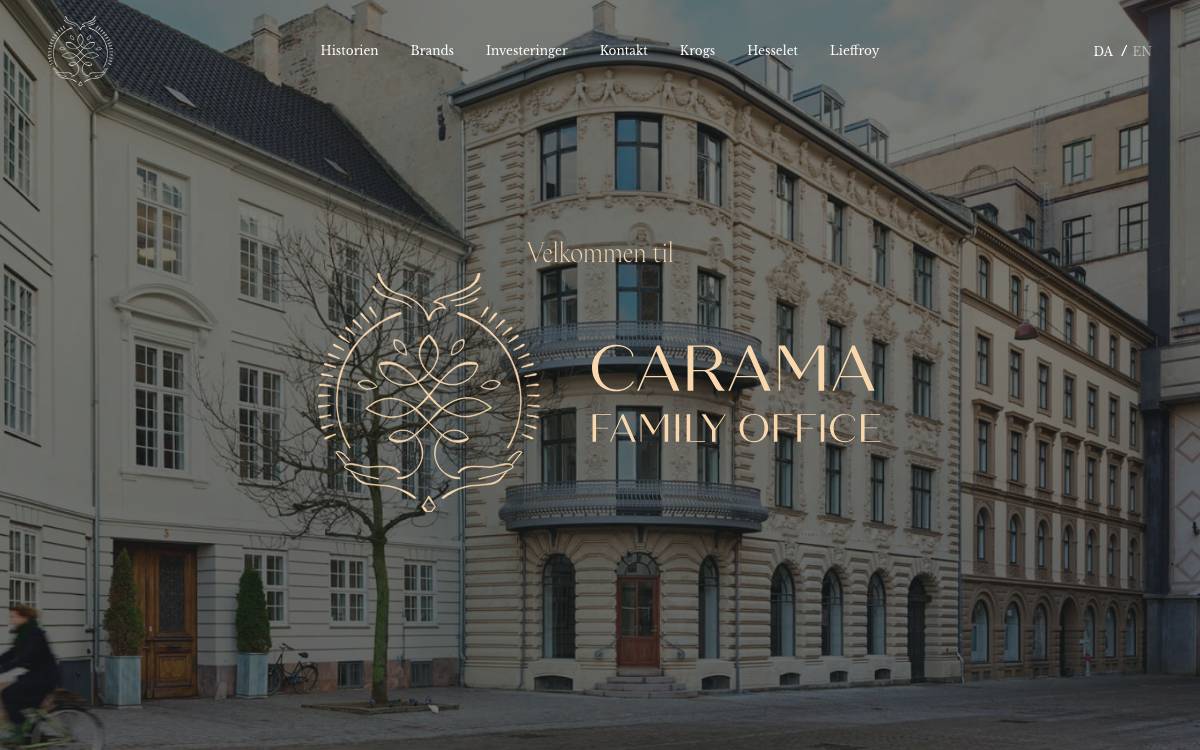 Carama Family Office website preview