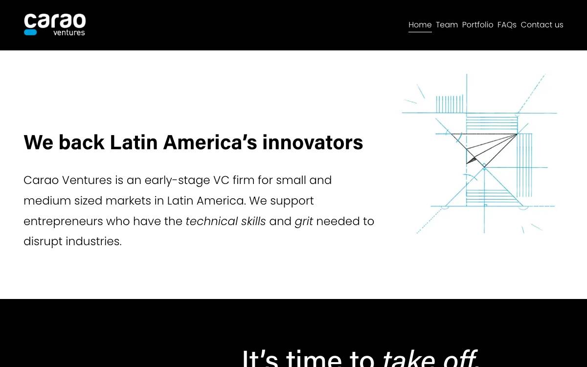 Carao Ventures website preview