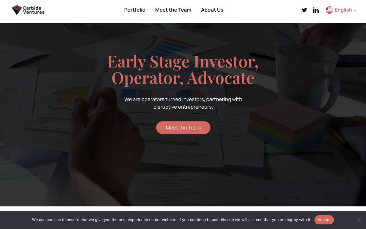 Carbide Ventures website preview