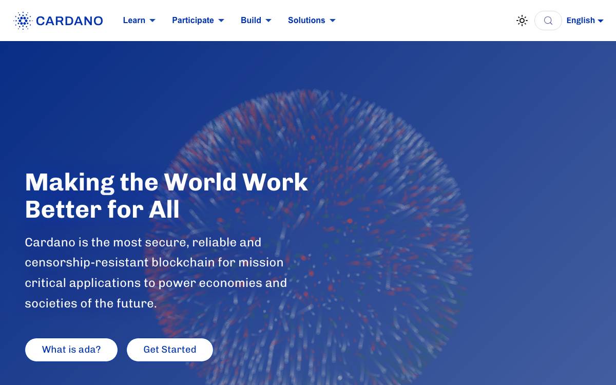 Cardano website preview