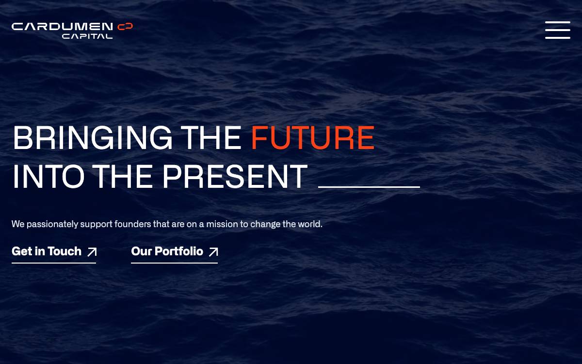 Cardumen Capital website preview