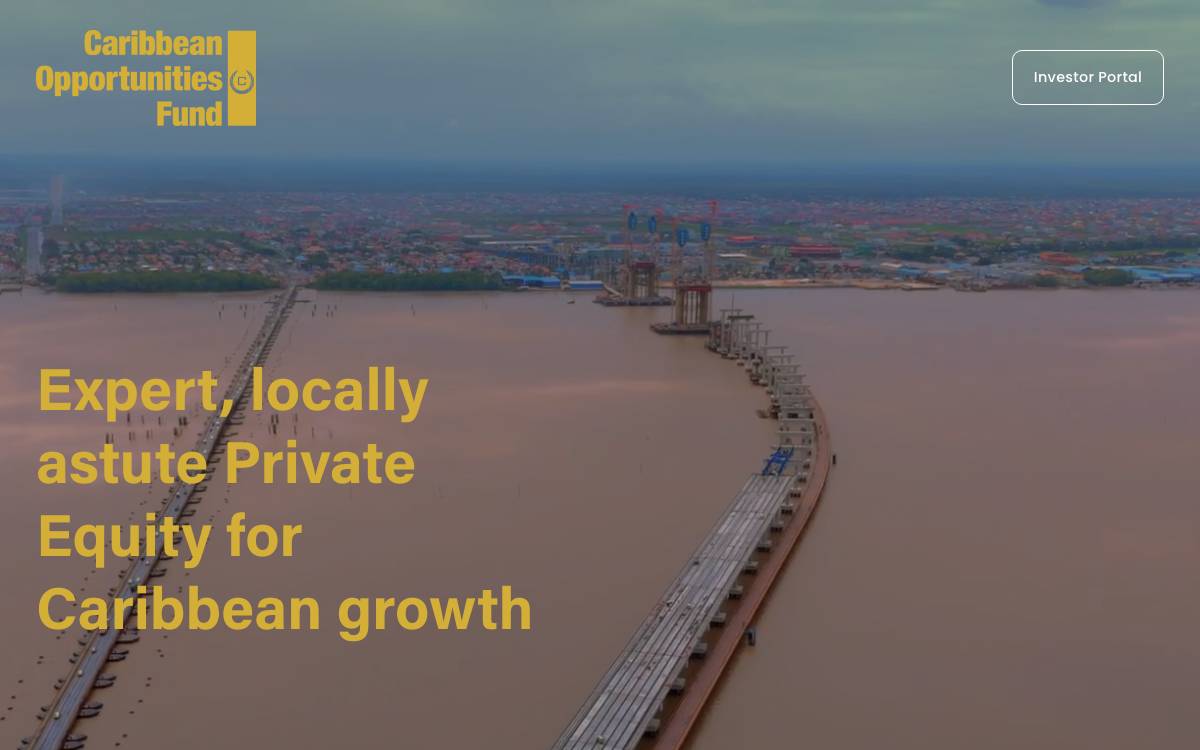 Caribbean Opportunities Fund website preview