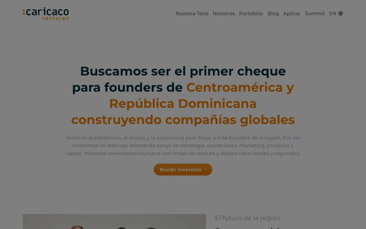Caricaco Ventures website preview