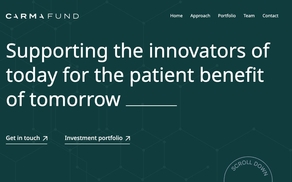 CARMA FUND website preview