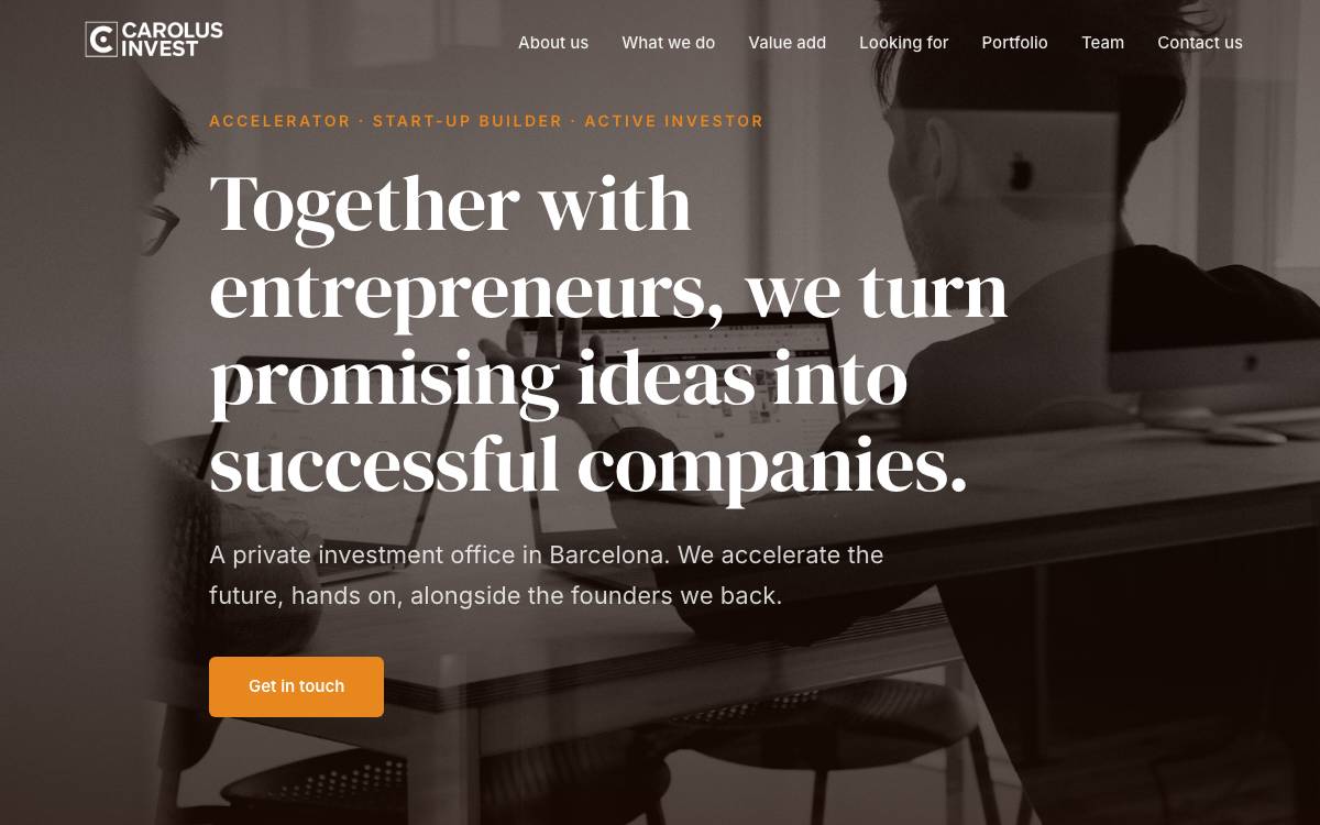 Carolus Invest website preview
