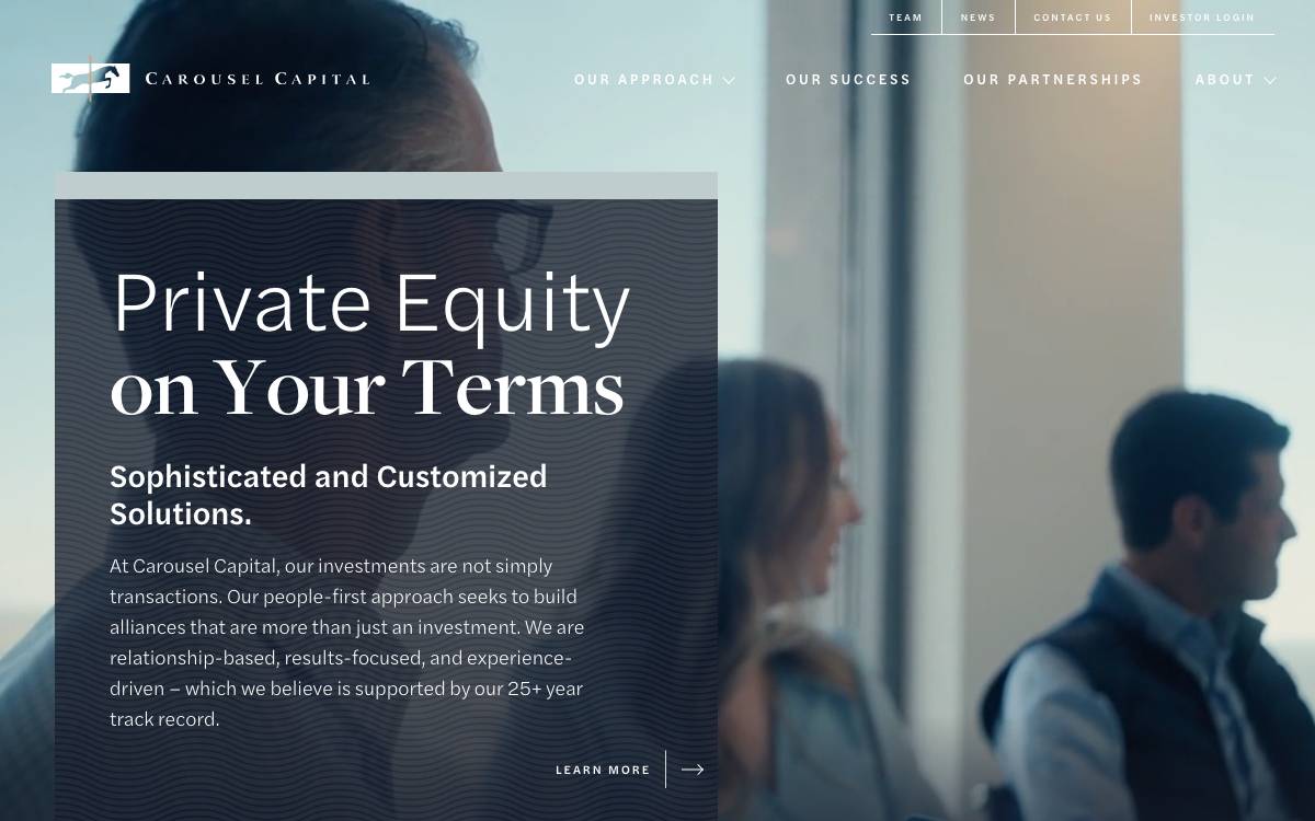 Carousel website preview