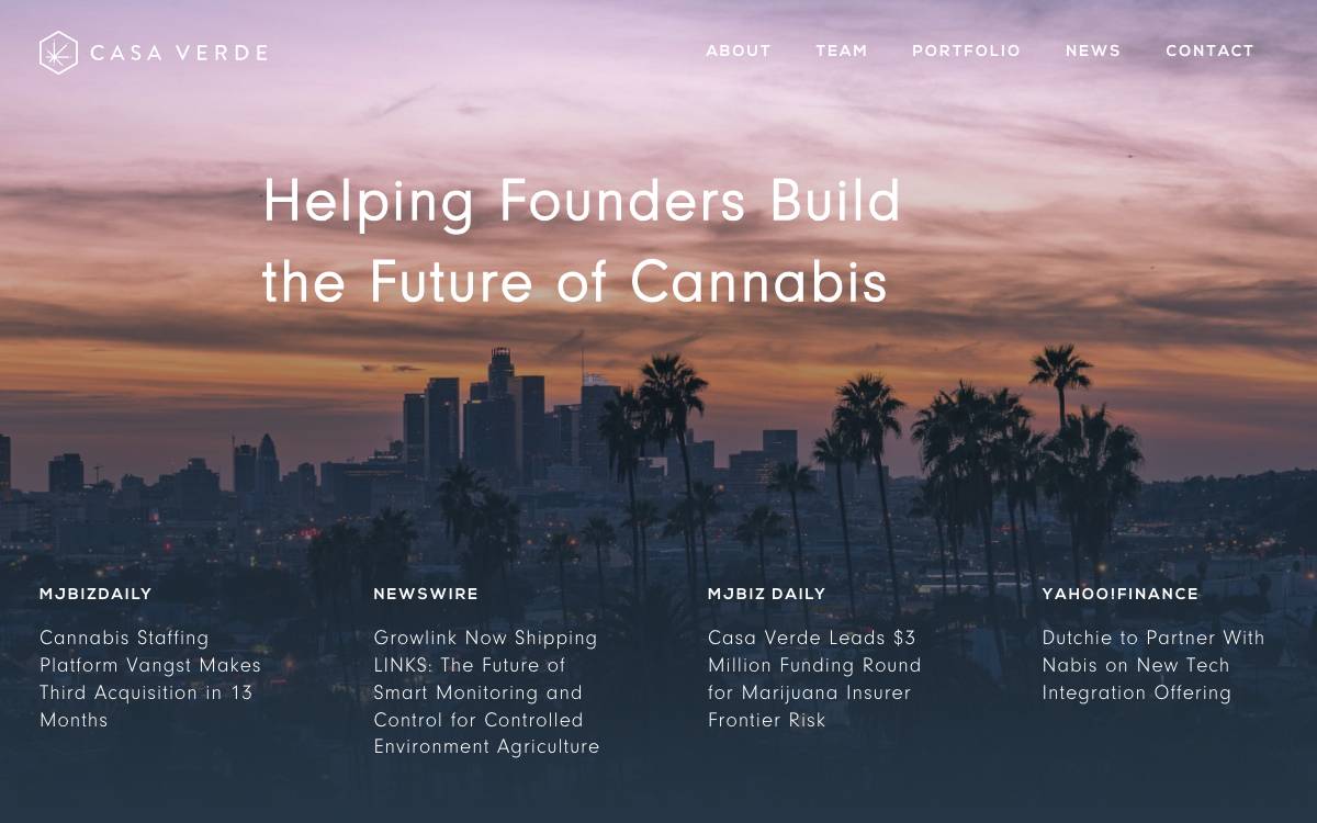 Casa Verde Capital website preview