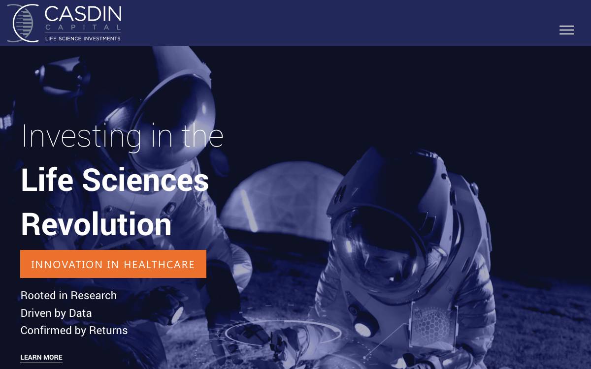 Casdin Capital website preview