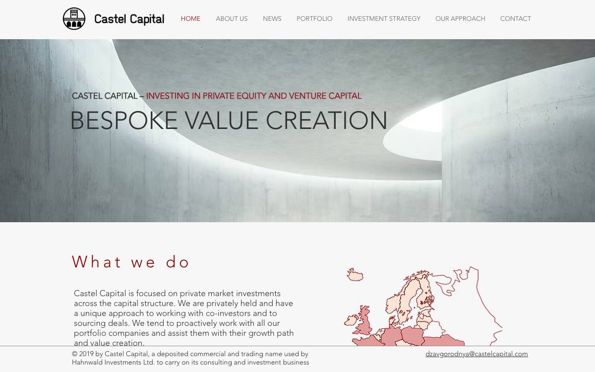 Castel Capital website preview
