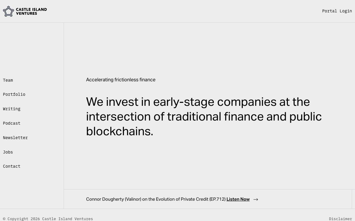 Castle Island Ventures website preview