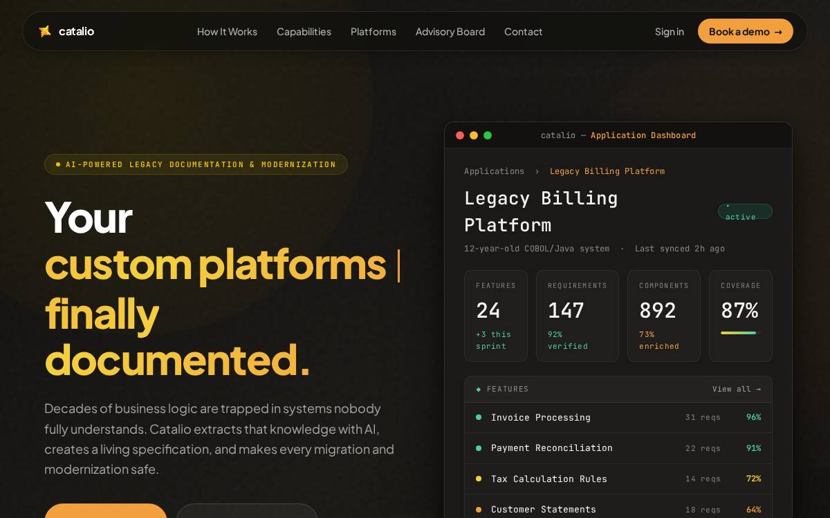 Catalio Capital Management website preview